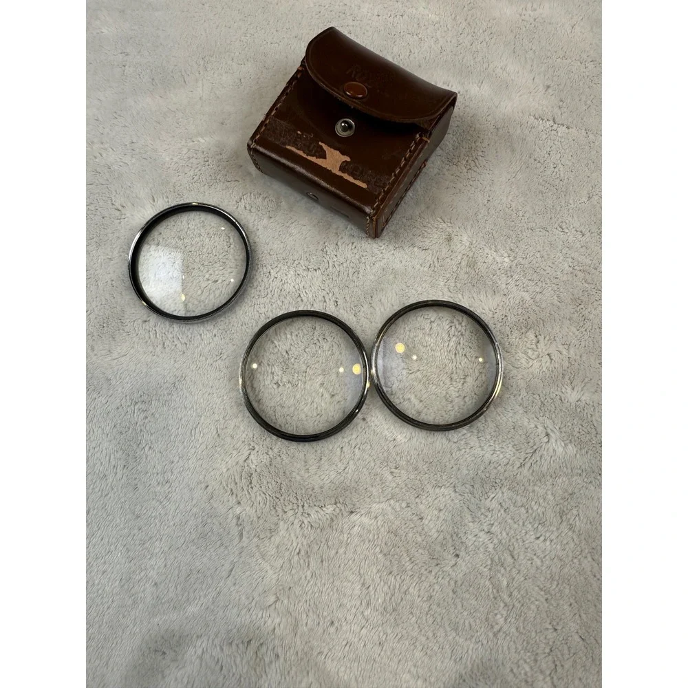 Royal Close‎ Up Lens 55mm No1 Coated Japan With Brown Leather Case